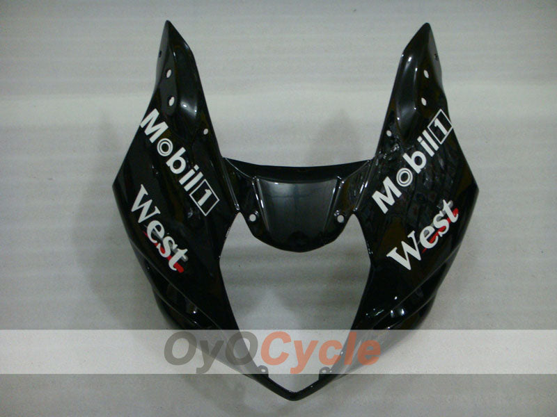 Verkleidungssatz für Einspritzmodelle, 03-04 GSX R1000 - Weiß, Schwarz - West #OYO87901926