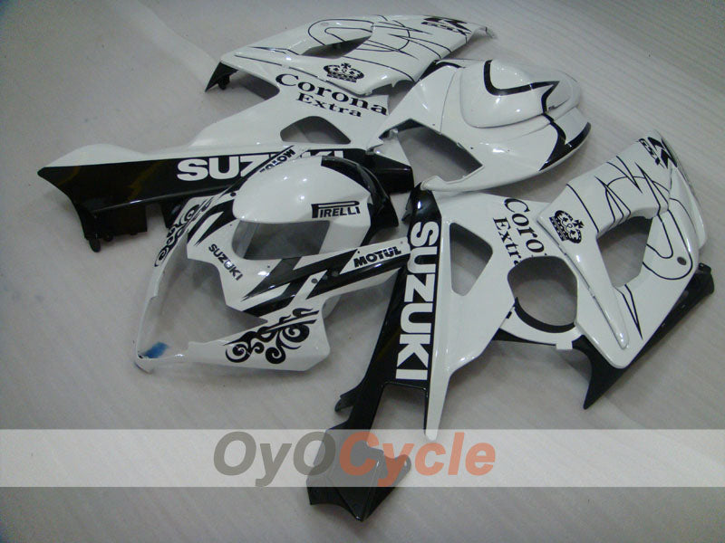 Einspritz-Verkleidungssatz für 05-06 GSX R1000 - Weiß, Schwarz - Corona, MOTUL #OYO87901946 Zweitbild