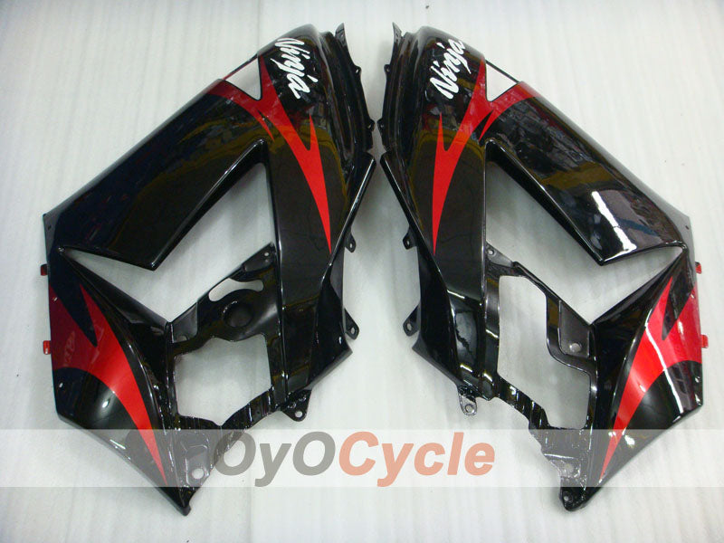Einspritzverkleidungssatz für NINJA ZX-14R 06-11 - Rot, Schwarz - Werksstil #OYO87901998