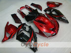 Einspritzverkleidungssatz für NINJA ZX-14R 06-11 - Rot, Schwarz - Werksstil #OYO87901998