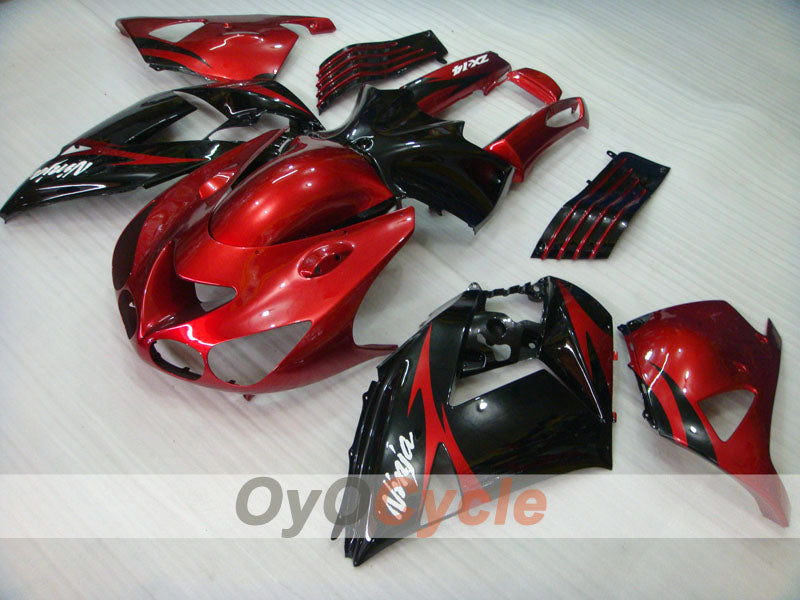 Einspritzverkleidungssatz für NINJA ZX-14R 06-11 - Rot, Schwarz - Werksstil #OYO87901998 Zweitbild