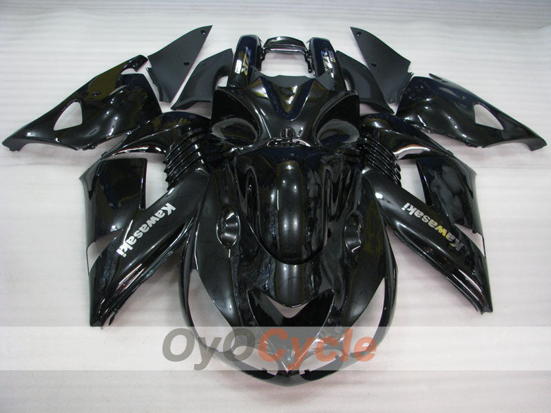 Einspritzverkleidungssatz für NINJA ZX-14R 06-11 - Schwarz - Werksstil #OYO87902002