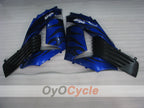 Verkleidungssatz für 06-11 NINJA ZX-14R - Blau, Schwarz - Flamme #OYO87902009