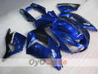 Verkleidungssatz für 06-11 NINJA ZX-14R - Blau, Schwarz - Flamme #OYO87902009