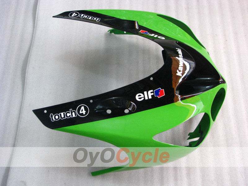 Spritzguss-Verkleidungssatz für 06-11 NINJA ZX-14R - Grün, Schwarz - Monster #OYO87902020