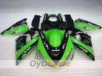 Spritzguss-Verkleidungssatz für 06-11 NINJA ZX-14R - Grün, Schwarz - Monster #OYO87902020