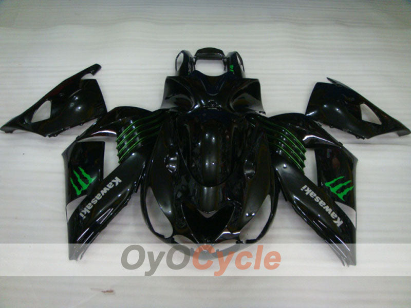 Spritzguss-Verkleidungssatz für 06-11 NINJA ZX-14R - Schwarz - Monster #OYO87902022 Zweitbild