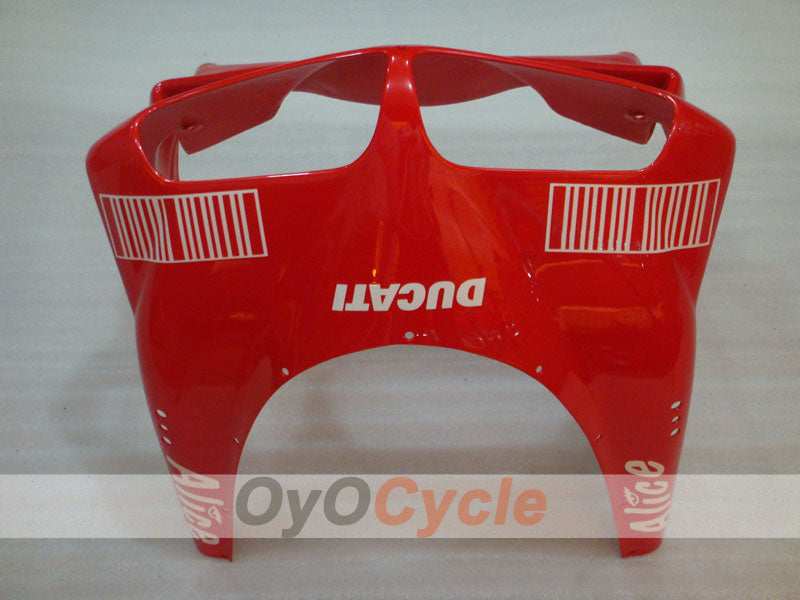 Einspritz-Verkleidungskit für Ducati 748, 94-02 - Rot, Schwarz - Alice #OYO87902032