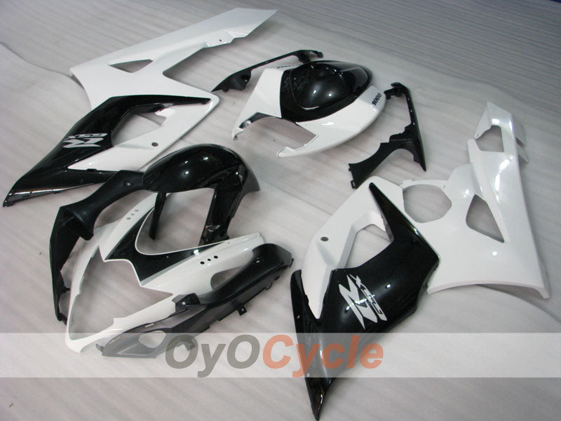 Einspritz-Verkleidungskit für GSX R1000, 05-06 - Weiß, Schwarz - Werksstil #OYO87902040
