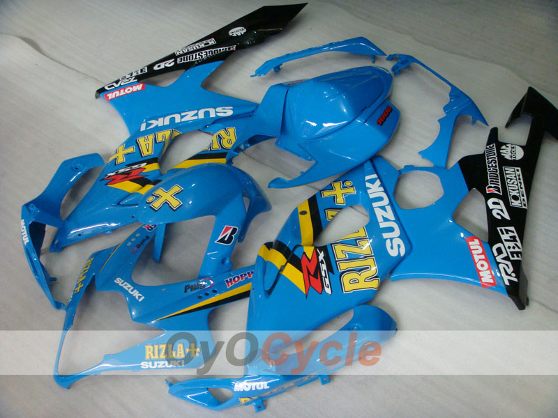 Einspritzverkleidungs-Kit für 05-06 GSX R1000 - Blau, Schwarz - MOTUL, Rizla+ #OYO87902057 Zweitbild
