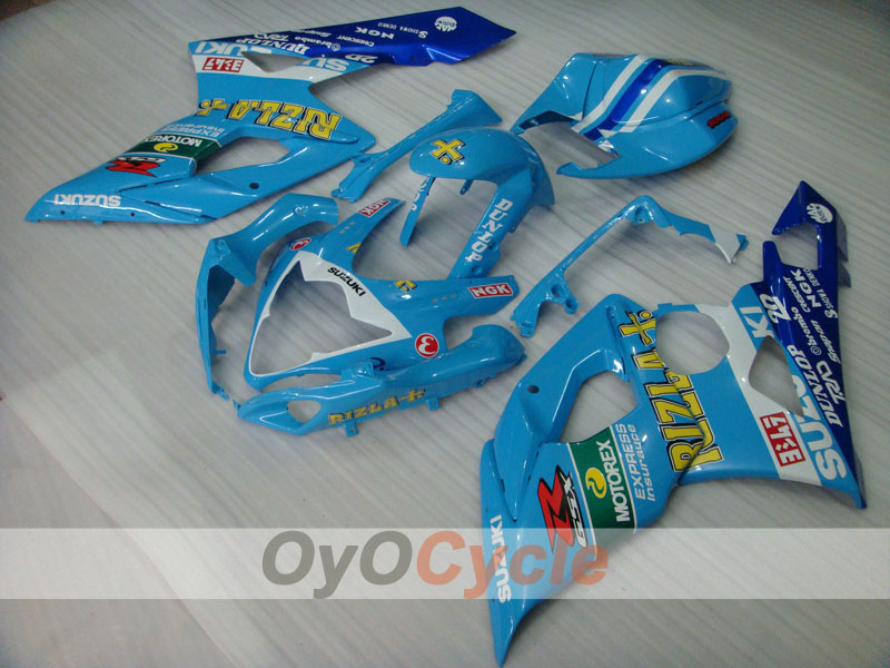 Einspritzverkleidungs-Kit für 05-06 GSX R1000 - Blau, Weiß - Rizla+ #OYO87902060 Zweitbild
