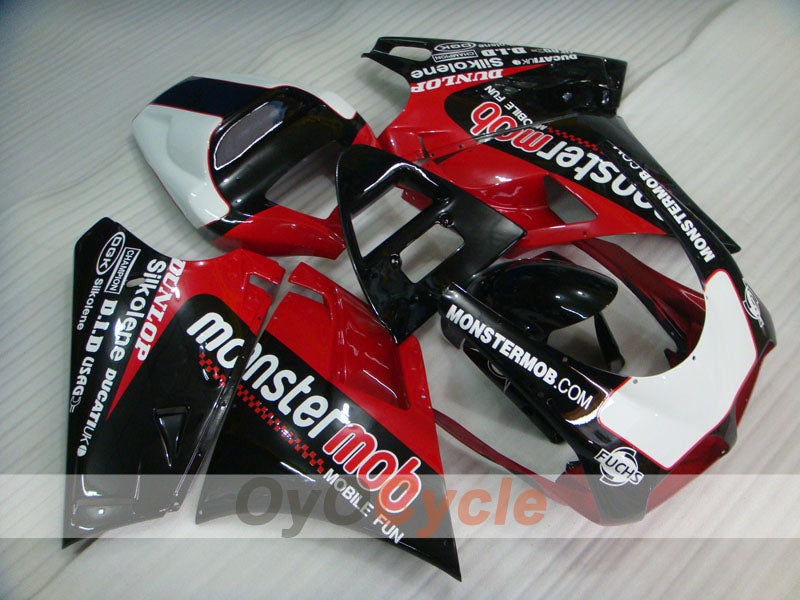 Einspritz-Verkleidungskit für Ducati 748 von 94-02 - Rot, Schwarz - Monstermob #OYO87902072 Hauptbild
