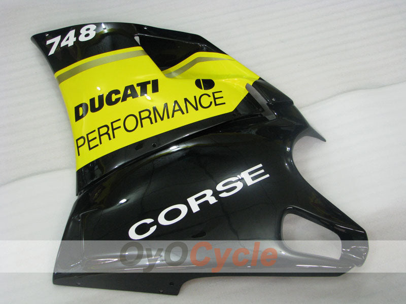 Einspritz-Verkleidungskit für Ducati 748 von 94-02 - Gelb, Schwarz - Performance #OYO87902076
