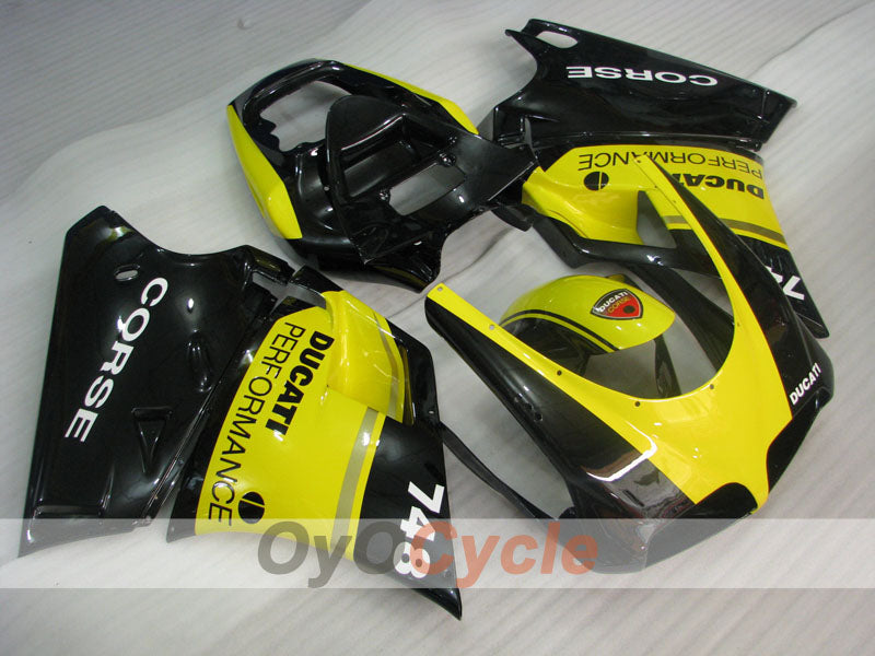 Einspritz-Verkleidungskit für Ducati 748 von 94-02 - Gelb, Schwarz - Performance #OYO87902076 Hauptbild