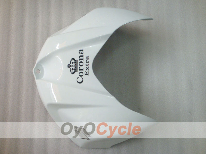 Einspritz-Verkleidungskit für GSX R1000 von 07-08 - Weiß, Schwarz - Corona, MOTUL #OYO87902079