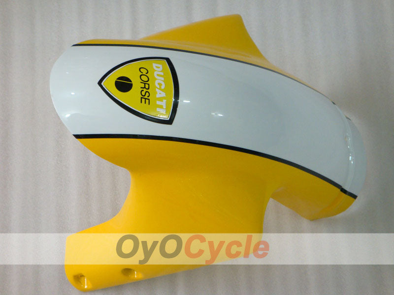 Einspritz-Verkleidungssatz für 94-02 Ducati 748 - Gelb, Weiß - Xerox #OYO87902093