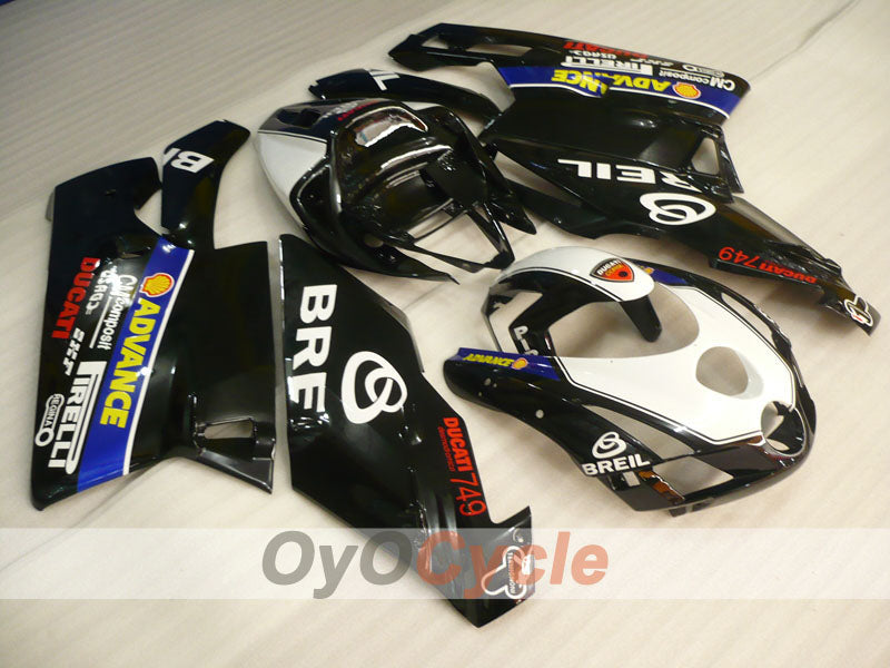 Einspritz-Verkleidungssatz für Ducati 999 03-04 - Weiß, Schwarz - BREIL #OYO87902351 Hauptbild