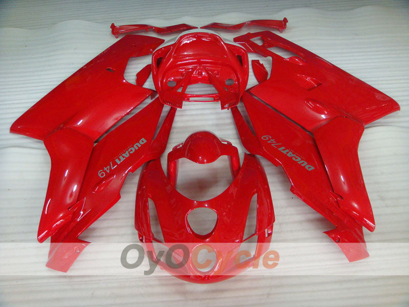 Einspritzverkleidungssatz für Ducati 749, Baujahr 03-04 - Rot - Werksdesign #OYO87902119