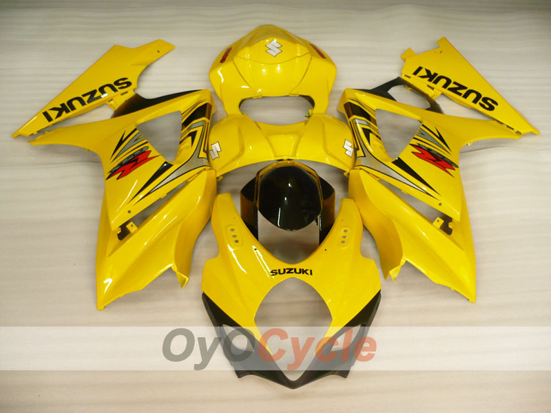 Einspritzverkleidungssatz für GSX R1000, Baujahr 07-08 - Gelb, Schwarz - Werksdesign #OYO87902120 Zweitbild