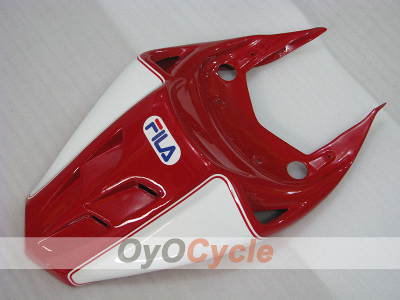 Einspritzverkleidungssatz für Ducati 749, Baujahr 03-04 - Rot, Blau - FILA #OYO87902127