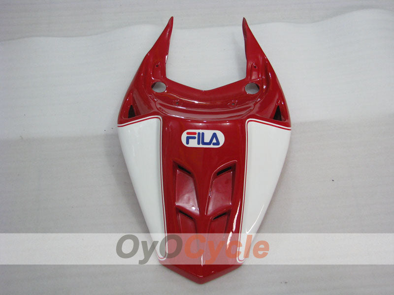 Einspritzverkleidungssatz für Ducati 749, Baujahr 03-04 - Rot, Blau - FILA #OYO87902127