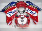 Einspritzverkleidungssatz für Ducati 749, Baujahr 03-04 - Rot, Blau - FILA #OYO87902127