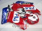 Einspritzverkleidungssatz für Ducati 749, Baujahr 03-04 - Rot, Blau - FILA #OYO87902127
