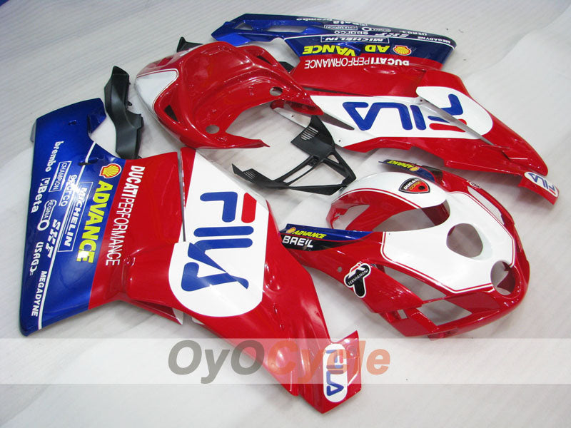 Einspritz-Verkleidungssatz für Ducati 999 03-04 - Rot, Blau - FILA #OYO87902355 Hauptbild