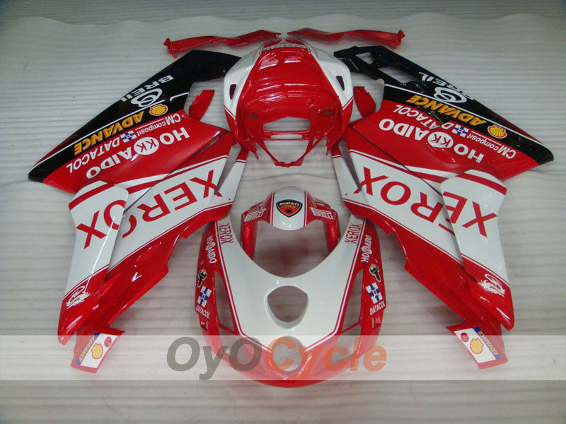 Einspritz-Verkleidungssatz für 03-04 Ducati 749 - Rot, Weiß - Xerox #OYO87902141