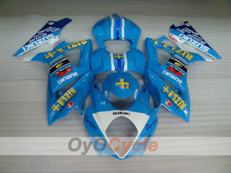 Einspritz-Verkleidungssatz für 07-08 GSX R1000 - Blau, Schwarz - DUNLOP, Rizla+ #OYO87902143 Zweitbild