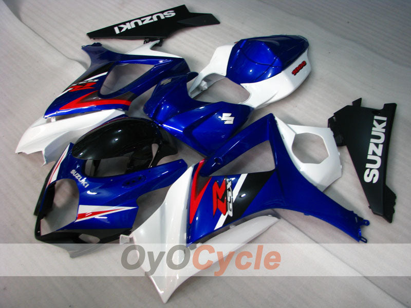 Einspritz-Verkleidungssatz für 07-08 GSX R1000 - Blau, Weiß - Werksstil #OYO87902146 Zweitbild