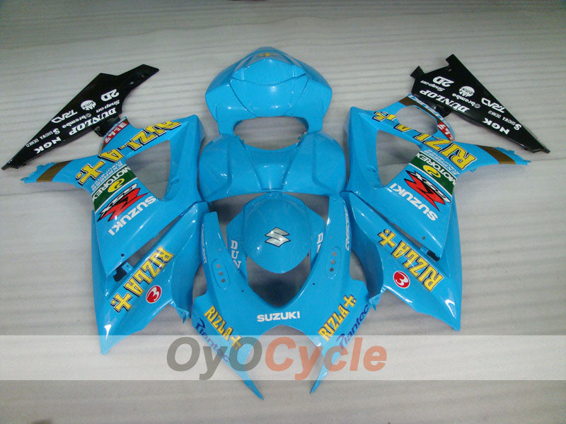 Einspritz-Verkleidungskit für GSX R1000 07-08 - Blau, Schwarz - DUNLOP, Rizla+ #OYO87902156 Zweitbild