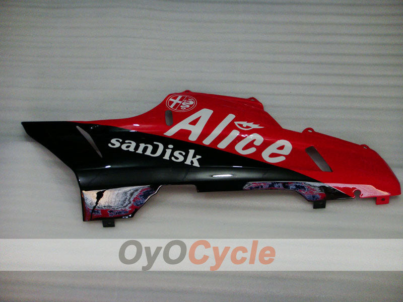 Einspritz-Verkleidungssatz für Ducati 848, 08-13 - Rot, Schwarz - Alice #OYO87902176