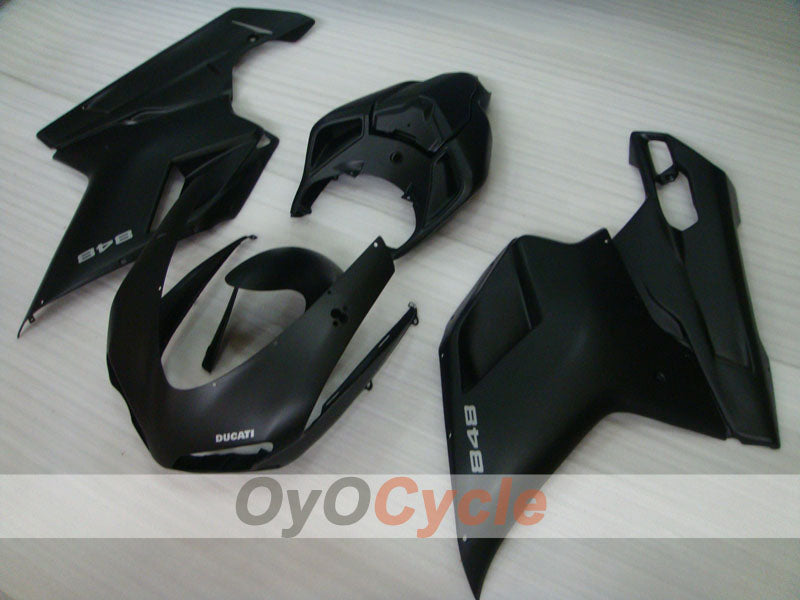 Einspritz-Verkleidungssatz für Ducati 848, 08-13 - Schwarz, Matt - Werksstil #OYO87902181 Hauptbild