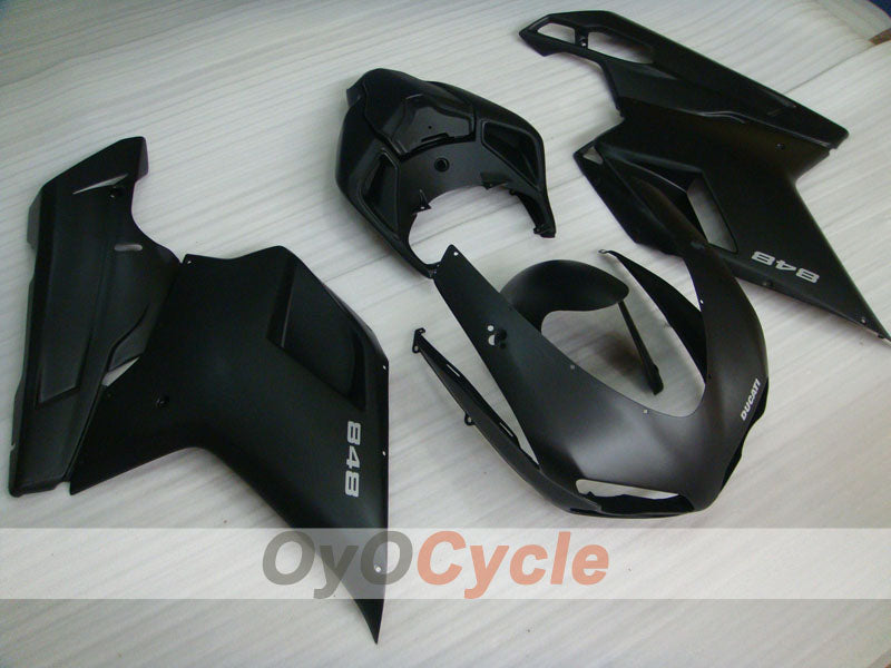 Einspritz-Verkleidungssatz für Ducati 848, 08-13 - Schwarz, Matt - Werksstil #OYO87902181