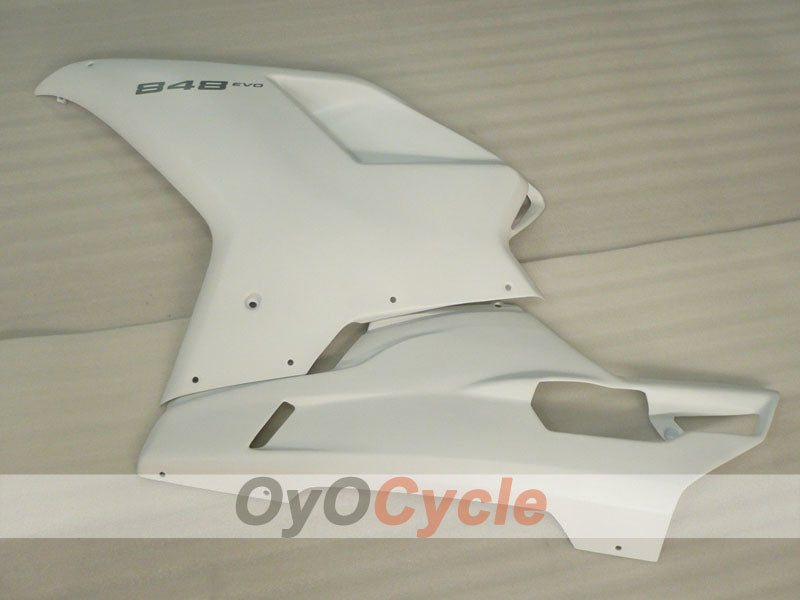 Einspritz-Verkleidungssatz für Ducati 848, 08-13 - Weiß - Werksstil #OYO87902182