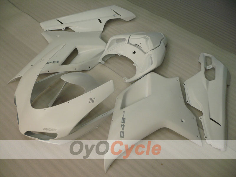 Einspritz-Verkleidungssatz für Ducati 848, 08-13 - Weiß - Werksstil #OYO87902182