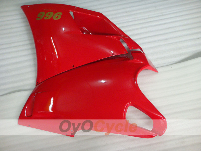 Einspritzverkleidungssatz für Ducati 996, 99-02 - Rot, Weiß - Werksstil #OYO87902213