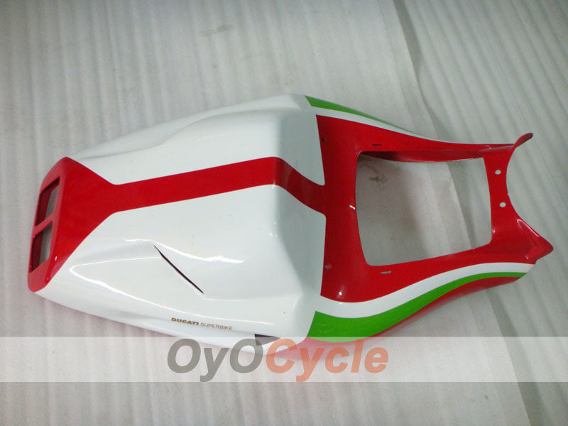 Einspritzverkleidungssatz für Ducati 996, 99-02 - Rot, Weiß - Werksstil #OYO87902214