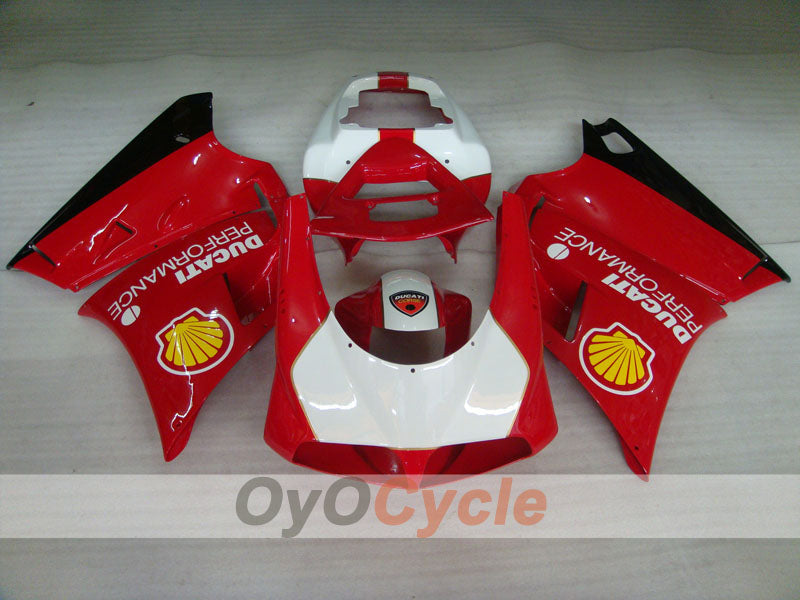 Einspritzverkleidungssatz für Ducati 996, Baujahre 99-02 - Rot, Weiß - Performance #OYO87902231 Zweitbild