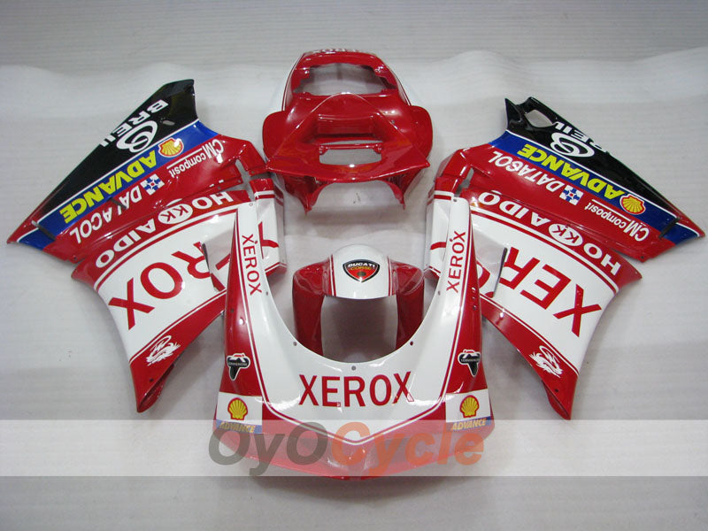 Einspritz-Verkleidungssatz für Ducati 996 von 99-02 - Rot, Weiß - Xerox #OYO87902238 Zweitbild