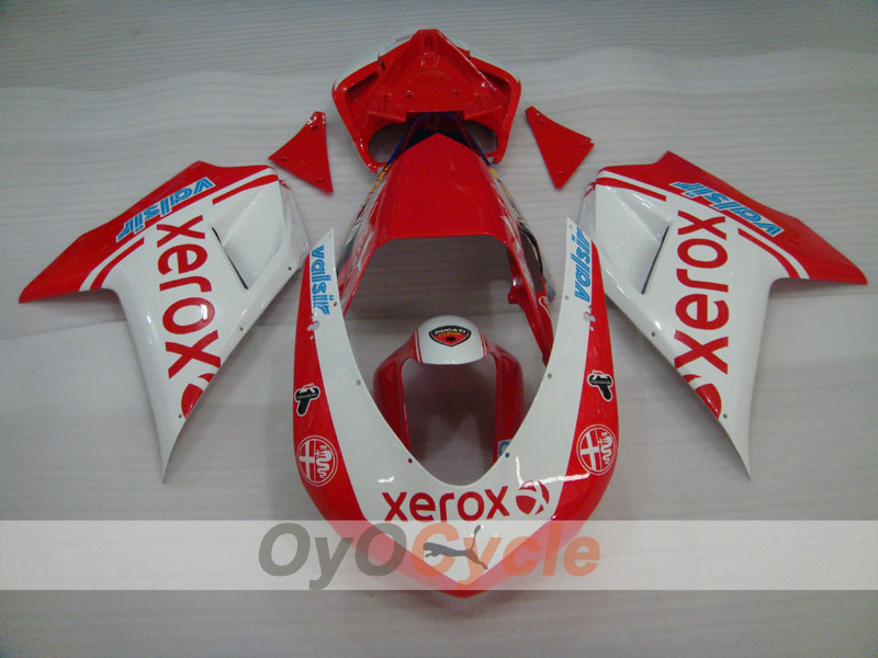 Einspritz-Verkleidungssatz für Ducati 1098 von 07-09 - Rot, Weiß - Xerox #OYO87902246 Zweitbild