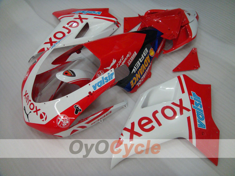 Einspritz-Verkleidungssatz für Ducati 1098 von 07-09 - Rot, Weiß - Xerox #OYO87902246