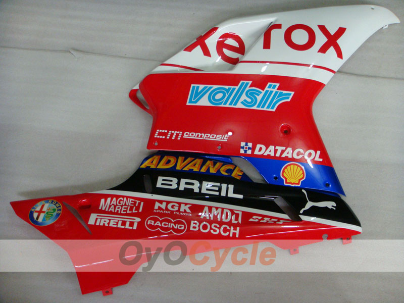 Verkleidungssatz für Einspritzermodelle für Ducati 1098, 07-09 - Rot, Weiß - Xerox #OYO87902252