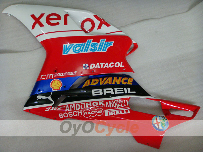 Verkleidungssatz für Einspritzermodelle für Ducati 1098, 07-09 - Rot, Weiß - Xerox #OYO87902252