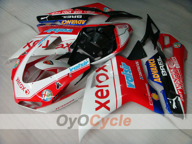 Verkleidungssatz für Einspritzermodelle für Ducati 1098, 07-09 - Rot, Weiß - Xerox #OYO87902252 Hauptbild