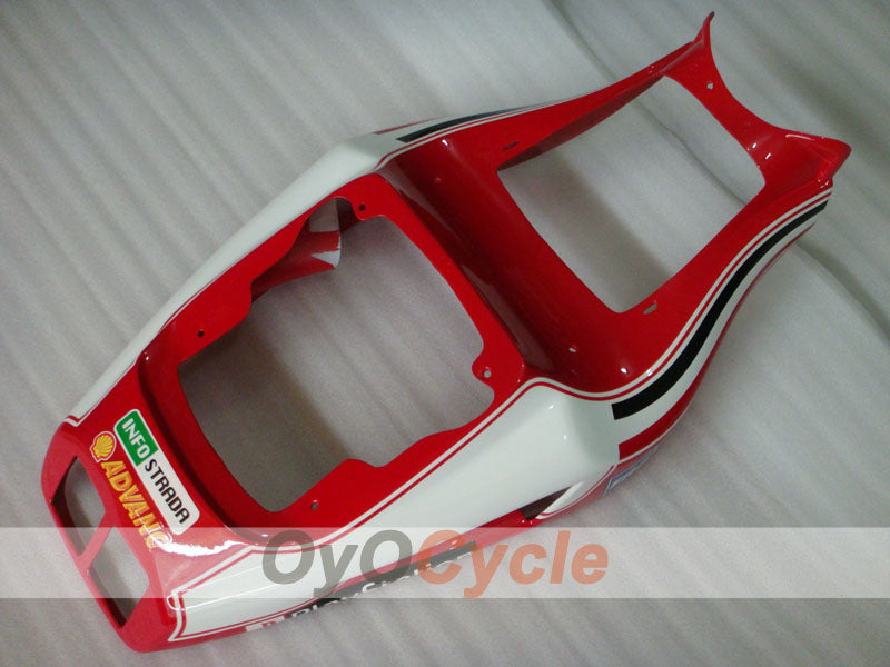 Verkleidungssatz für Einspritzermodelle der Ducati 998, 02-04 - Rot, Weiß - INFO STRADA #OYO87902300