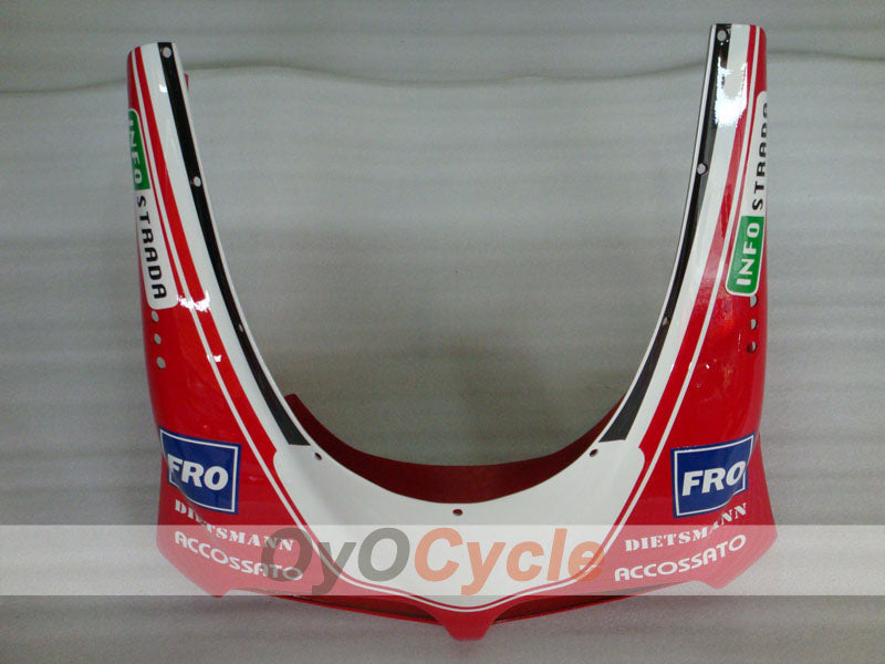 Verkleidungssatz für Einspritzermodelle der Ducati 998, 02-04 - Rot, Weiß - INFO STRADA #OYO87902300