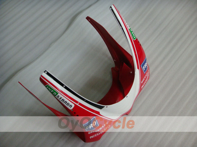 Verkleidungssatz für Einspritzermodelle der Ducati 998, 02-04 - Rot, Weiß - INFO STRADA #OYO87902300