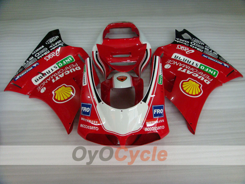 Verkleidungssatz für Einspritzermodelle der Ducati 998, 02-04 - Rot, Weiß - INFO STRADA #OYO87902300 Zweitbild